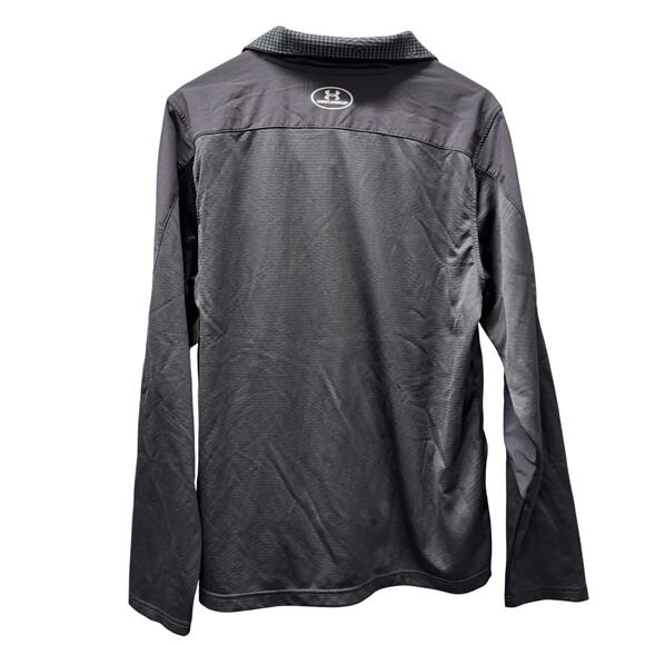 Under armour 1/4 Zip Mens Large Black ColdGear Pullover Activewear Mid Layer - Picture 4 of 7